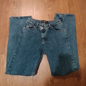 Piral Blue Cross Button Straight Jeans - Size Small